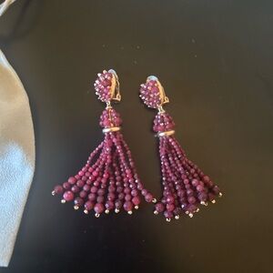 Kendra Scott Maroon Clip On Earrings
